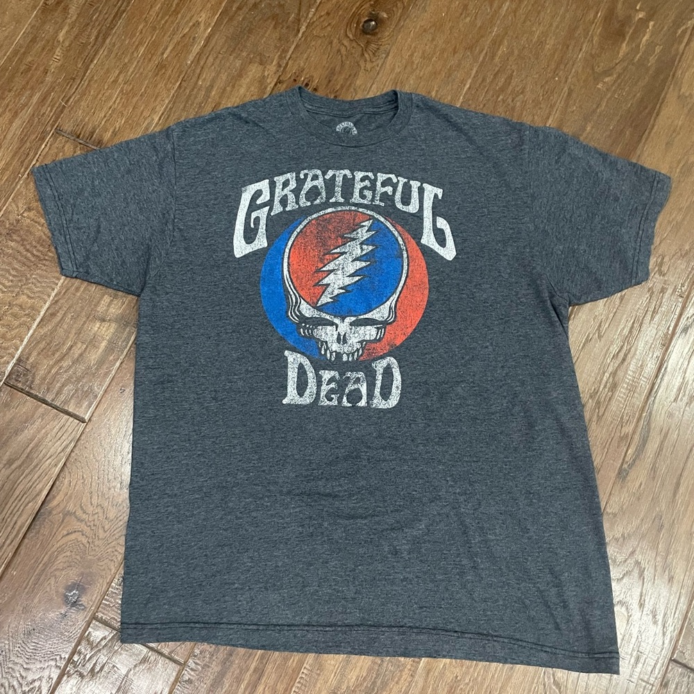 Grateful Dead Ripple Junction Mens XL gray distressed t shirt